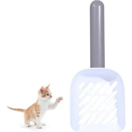 1 Pcs Pet Cat Poop Shovel Plastic Hollow Cleaning Small Animals Feces Shovel Kitten Cleaning Litter Cats Poop Tool Cats Supplies