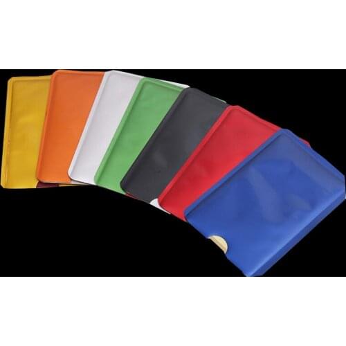 10 Pcs Women Men Business Bank Card Holder Wallet ID Credit Card Bag Men Women Aluminium PVC Card Case Protect Bags Case