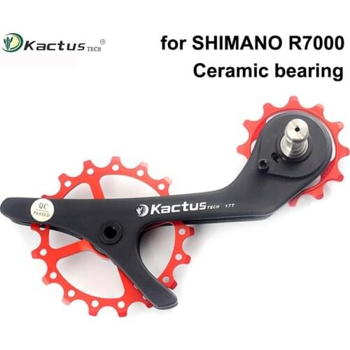 17THA Bicycle Carbon Fiber Ceramic Rear Derailleur Pulley Guide Wheel For R7000 Bicycle Accessories Bike Guide Pulley