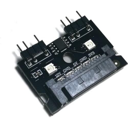 5v3pin Symphony Controller SATA power supply Dual-head output FOR computer light bar graphics card bracket chassis light board