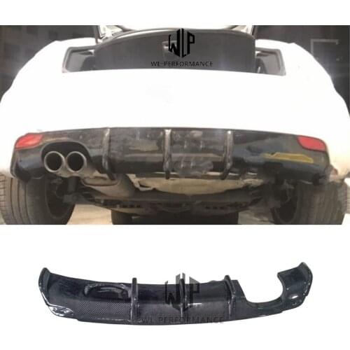 A1 High Quality Carbon Fiber Rear Auto Lip Diffuser Car Styling For Audi A1 Back Bumper Car Body Kit 2013-2016