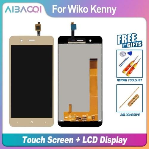 AiBaoQi New Original 5.0 Inch Touch Screen+854x480 LCD Display Assembly Replacement For WIKO Kenny Phone