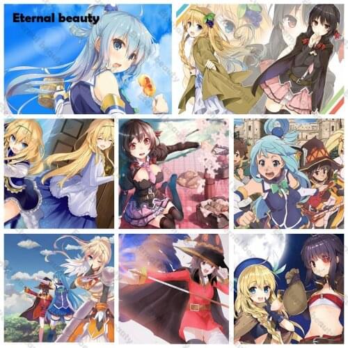 Diamond Painting Girls Nursery Anime Mosaic Diamond Embroidery Painted Poster Cross Stitch Kit Gift Children Friend Home Decor