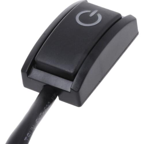 Car DIY Push Button Latching Turn ON OFF Switch LED Light DC12V/200mA 2.4W B95B