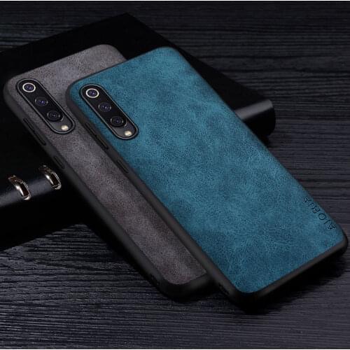 Luxury Fabrics Scratch-Resistant Phone Case for Xiaomi Mi 10 Pro 5G Soft Plain Leather Cover for Xiaomi Mi 10 Lite Case Funda