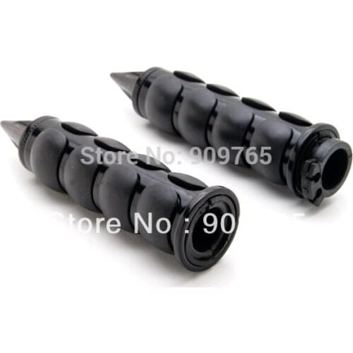 Black Motorcycle Hand Grips 1" Handlebar 25mm For For Harley Nightster Honda Shadow Rebel Sabre VTX VT 750 1300 1800 touring