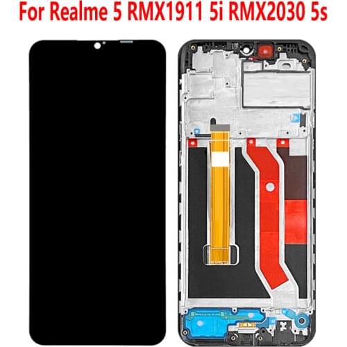 For OPPO Realme 5 RMX1911 / Realme 5i RMX2030 LCD Display Touch Screen Digitizer Assembly For OPPO Realme 5S RMX1925
