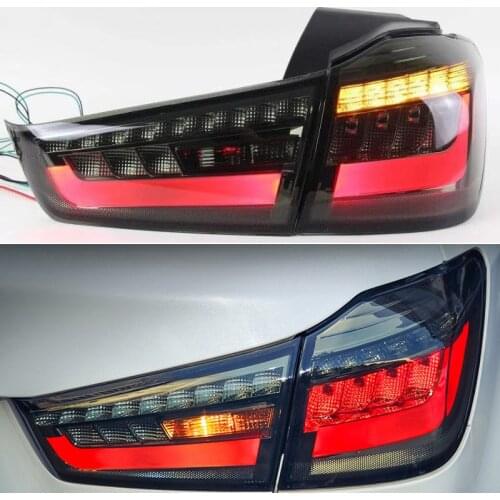 DNO Car LED Taillight For Mitsubishi ASX RVR 2011 2012 - 2018 12V Rear Running Lamp Brake Reverse Dynamic Turn Signal Taillamp