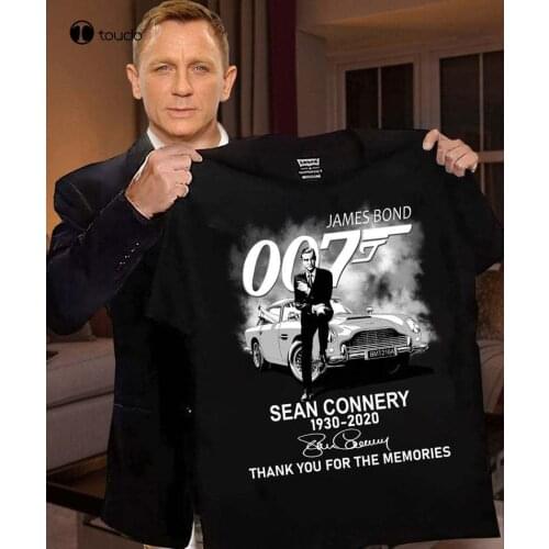 James Bond 007 Sean Connery 1930-2020 Signature Thank You For The Memories Shirt
