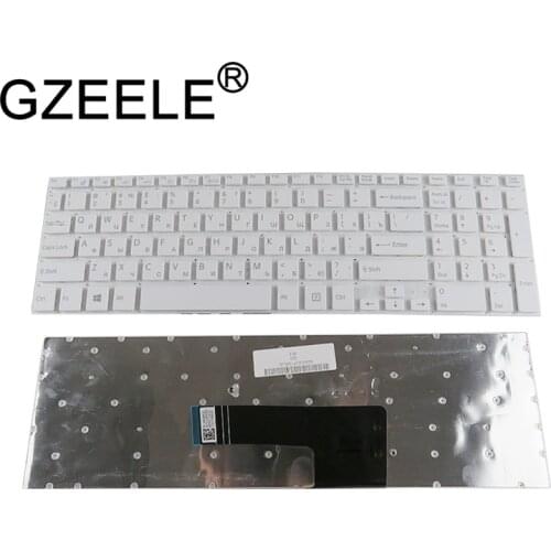 GZEELE NEW Russian keyboard For Sony VAIO svf152c29v Fit 15 SVF152A29V SVF152A29M SVF15A SVF15E SVF153A1YV white laptop RU