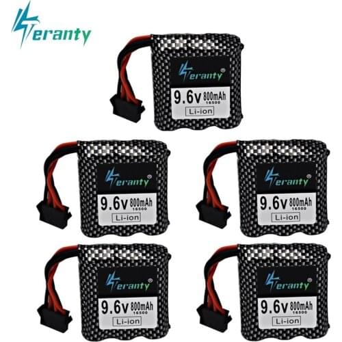 9.6v Li-ion Battery for 9115 9116 S911 S912 RC Car Truck Spare Upgrade 800mah 9.6V Rechargeable battery for toys Car 6P-SM Plug