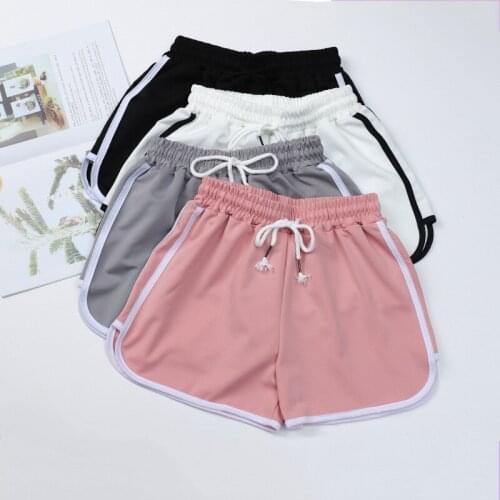 Fashion Summer Casual Shorts Woman Stretch Elastic Waist Booty Shorts Female Black White Loose Beach Sexy Shorts S-XXL
