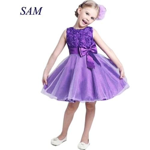 Princess Flower Girl Dress Summer Tutu Wedding Birthday Party Dresses For Girls Childrens Costume Teenager Prom Designs