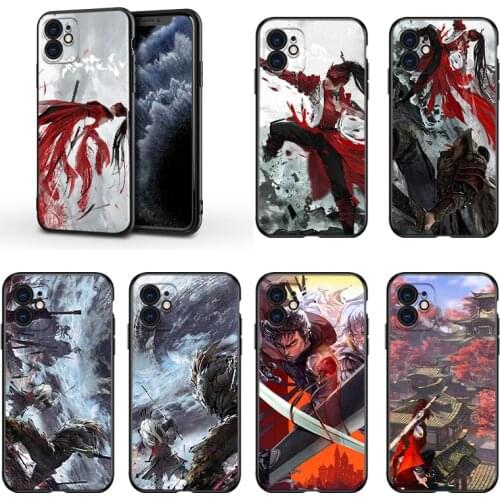 HOT NarakaBladepoint For Apple iPhone 13 12 11 Mini XS XR X Pro MAX SE 2020 8 7 6 5 5S Plus Black Silicone Phone Case