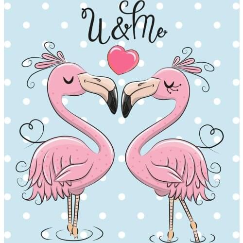 AZSG Devoted Flamingo Clear Stamps For DIY Scrapbooking/Card Making/Album Decorative Silicone Stamp Crafts