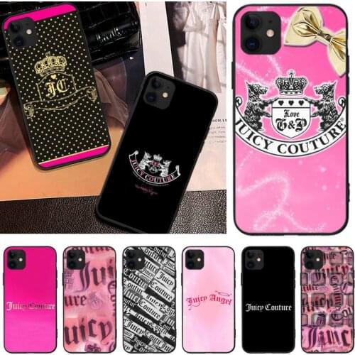 Luxury Brand Juicyes Couture For Girls Phone Cases For Iphone 12 11 PRO 6S 7 8 MAX X XS XR Mini PLUS SE Cases Cover
