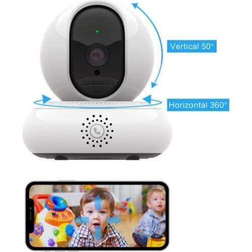EC67 HD 2MP Smart Camera PTZ Rotation Night Vision Monitoring Two-way Audio Motion Detection Multi-users Viewing Remote Control