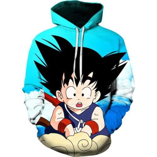Dragon Ball Cool Printing 3D Hoodies Son Goku Vegeta IV Anime Figure Long Sleeve Sweatshirt Harajuku Unisex Cartoon Pullover Top