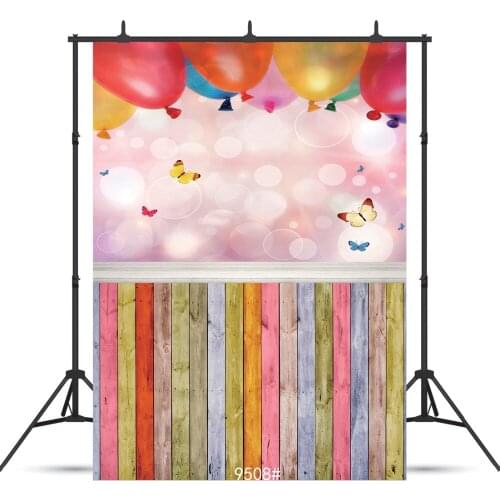 Balloons Mixed Board Vinyl Photographic Background For Child Baby New Born Portrait Backdrop Photocall Photo Shoot Studio