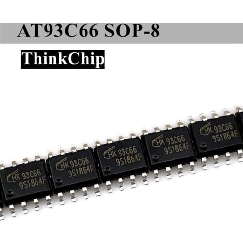 10pcs) AT93C66 93C66A 93C66 SOP-8 SMD SERIAL EEPROM Memory Chips IC