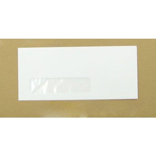 100pcs 102x228mm white window envelopes VIP loyalty card envelopes
