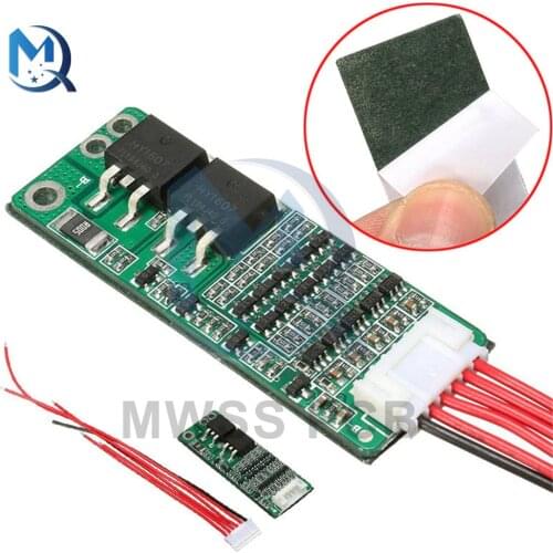 18V 21V 18650 5S 15A Li-ion Lithium Battery BMS Charger Board Circuit Short Current Over Charge Cell Protection Module With Wire