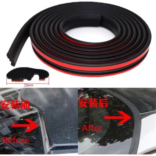 5M Rubber Weatherstrip Car Front Rear Windshield Sunroof Edge Moulding Trim Seal
