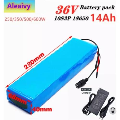 ALEAIVY 10S3P 36V 14000Ah 18650 li-ion battery series lithium ion battery pack for 100W-500W Electric scooter M365 parallel use