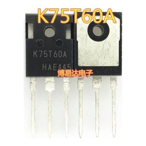 Free Shipping 20pcs K75T60 K75T60A IGBT 75A 600V TO-247
