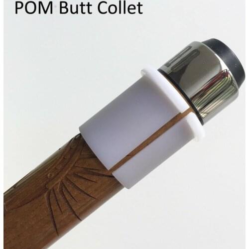 Pool Cue White POM Butt Collet Sleeve - Cue Building Tool Lathe Accessory