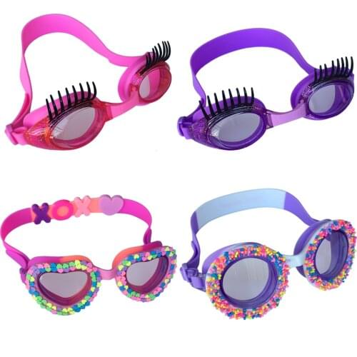 Childrens Swimming Glasses Cartoon Waterproof Anti Fog Goggles Baby Bathing Swimming Eyewear Diving Mask Swim Accessories