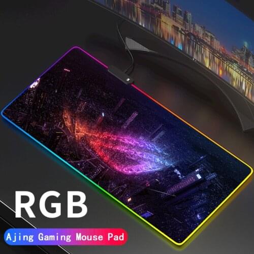 Asus RGB ROG Gaming Mouse Pad Large Republic of Gamers LED Lighting Mousepad Gamer Computer Desk Mat Pad Anti-slip Support DIY