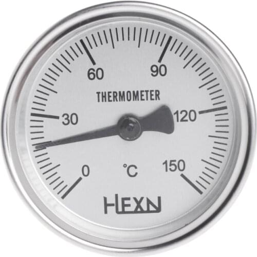 1/4 PT Thread Stainless Steel Thermometer Moonshine Kitchen Food Cooking Gauge New