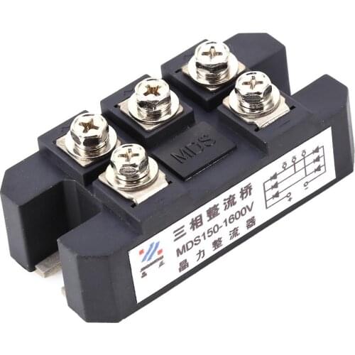 MDS150-16 3-Phase Diode Bridge Rectifier Portable 150A Amp 1600V Metal Case Diode Bridge Control