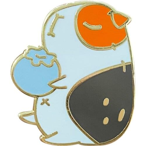 Guinea Pig and Blueberry Enamel Pin Perfect Gift for any Guinea pig lover