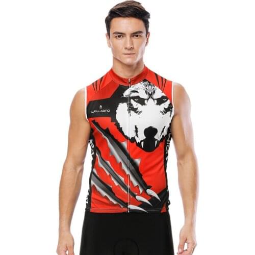 ILPALADINO Men Bicycle Jersey Sleeveless Bike Jersey Breathable Quick Dry Sportwear Ciclismo Bicicleta Cycling Jersey