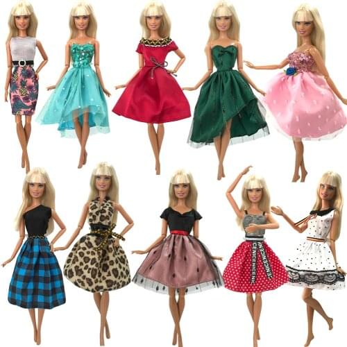 NK One Set Newest Doll Mixed Style Everyday Princess Dress Fashion Suit For Barbie Accessories Doll Best Child Girl Gift 3X JJ