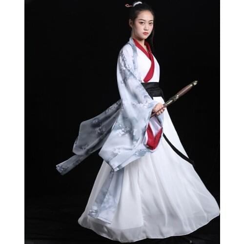 New Chinese Hanfu Women Classical Dance Costume Folk Festival Outfit Stage Rave Performance Wear Cosplay Fairy Dress DNV13252