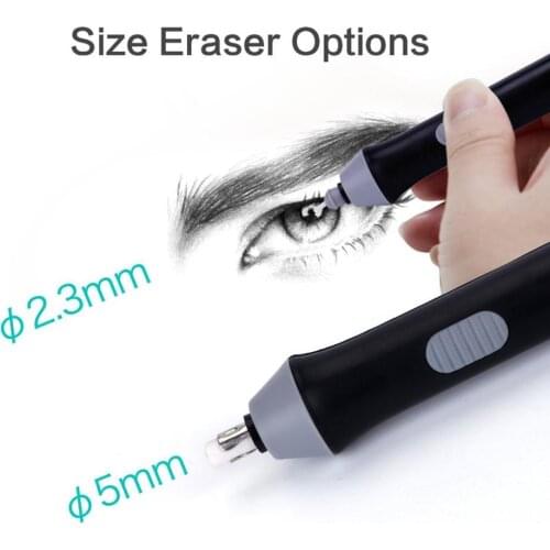 New office school students use the eraser to sketch and draw pictures. Battery-powered eraser student stationery gifts