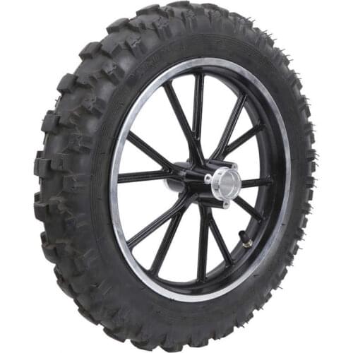 2.50-10in 60/100-10 Tire Wheel Rim Anti-Slip Tyre for PIT PRO Trail Dirt Bike Thumpstar RIM 12MM/0.5in AXLE Aoto accessories