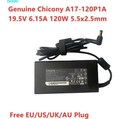 Genuine 19.5V 6.15A 120W Chicony A17-120P1A A12-120P1A Power Supply AC Adapter For MSI GP72 GP62 GS60 GS70 Thin Laptop Charger