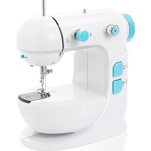 Mini Portable Handheld Sewing Machine Stitch Sew Needlework Cordless Clothes Fabrics Electrec DIY Manual Pedal