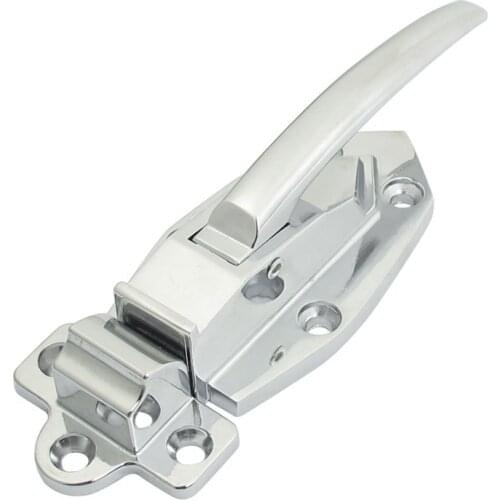 Industrial Lab Oven Door Latch Releasing Pull Handle Silver Tone
