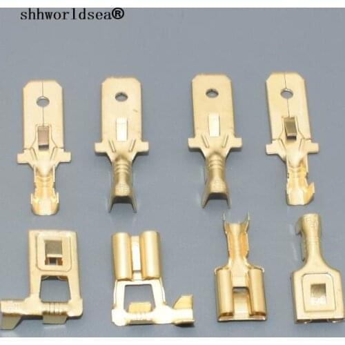 Shhworldsea 25pcs 7.8mm ternimal for H4 9003 male female socket