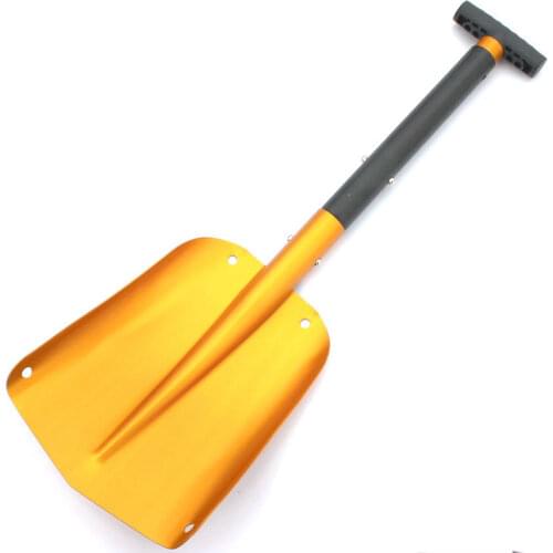 Auto Emergency Snow Shovel with 63-82cm Extendable Handle, Aluminum Lightweight Snow Shovel for Car, Outdoor Camping, Garden