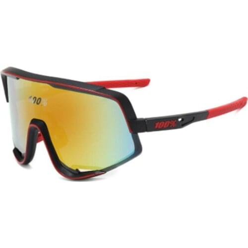 Sunglasses big frame sunglasses bicycle sports glasses outdoor riding glasses Colorful border 6 colors