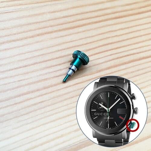 Steel button pusher for GC GU CCI G Chrono 44mm 167372 J6AJ0 1064 quartz watch