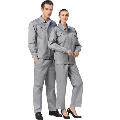 Reflective Work Clothing Jacket pants Work Suit Wear-Resistant Mechanical Workwear Uniforms Auto Repair Miner Workshop Coverall
