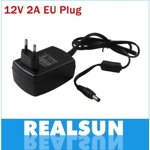 1pc 24W Power Supply Wall Charger Adapter AC 100-240V to DC 12V 2A Converter EU/US/ Plug High Quality Free shipping