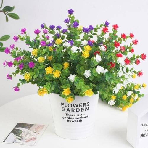 1Pc Artificial Flower Leaves Garden Bonsai DIY Party Home Wedding Craft Decor